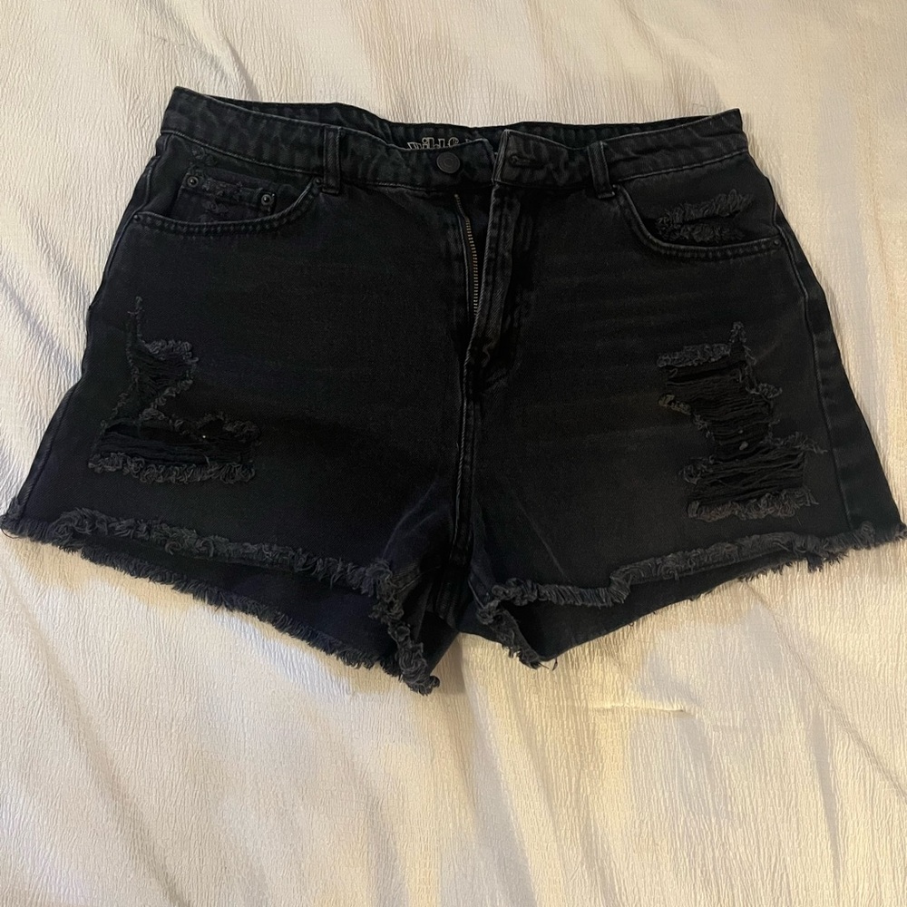 Wild Fable Black Distressed Jean Shorts